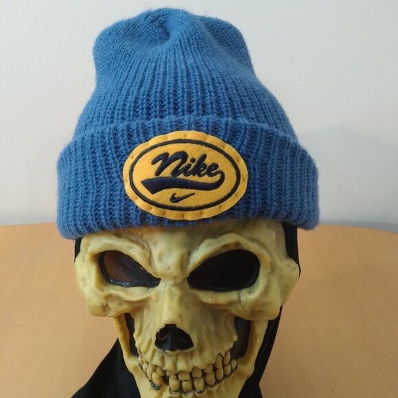 Vintage Custom Patch Beanie Hat Winte - Picture 1 of 5
